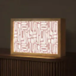 Roze - Wit - Organisch Light Box met kabel (Tafellamp) klein 924 -z3d_website