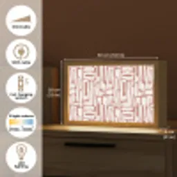 Roze - Wit - Organisch Light Box met kabel (Tafellamp) klein 924 -USP_EN