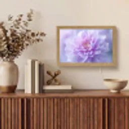 Paars - Dahlia - Dromerig Light Box met kabel (Tafellamp) klein -sfeer2