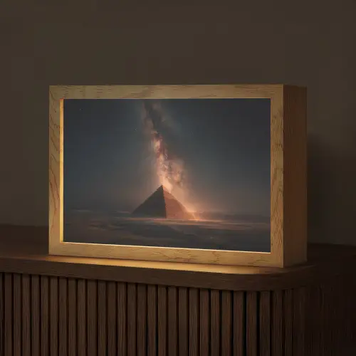 Piramide - Woestijn - Licht Light Box met kabel (Tafellamp) klein -z3d_website