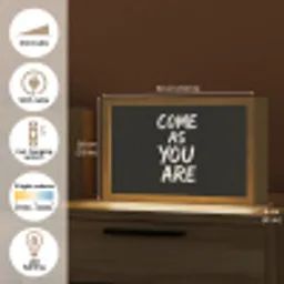 Quote - Zwart - Simpel Light Box met kabel (Tafellamp) klein -USP_EN