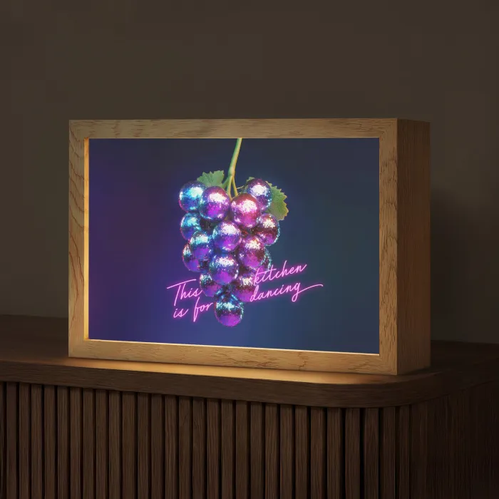 Quote - Neon - Disco - Druiven Light Box met kabel (Tafellamp) klein -z3d_website