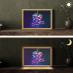 Quote - Neon - Disco - Druiven Light Box met kabel (Tafellamp) klein -sfeer3
