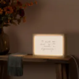 Quote - Pastel - Spreuk - Tekst Light Box met kabel (Tafellamp) klein -sfeer4