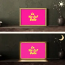 Quote - Retro - Roze Light Box met kabel (Tafellamp) klein -sfeer3
