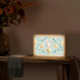 Konijn - Eieren - Takjes Light Box met kabel (Tafellamp) klein -sfeer4