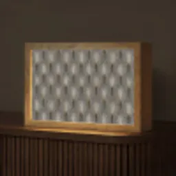 Waaierstralen - Goud - Antraciet Light Box met kabel (Tafellamp) klein 924 -z3d_website