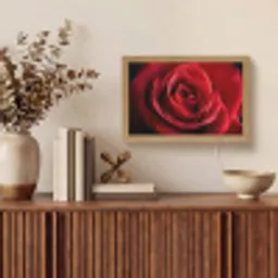 Rood - Roos - Romantisch Light Box met kabel (Tafellamp) klein -sfeer2