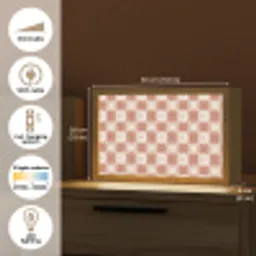 Retro - Klassiek - Roze Light Box met kabel (Tafellamp) klein 924 -USP_EN
