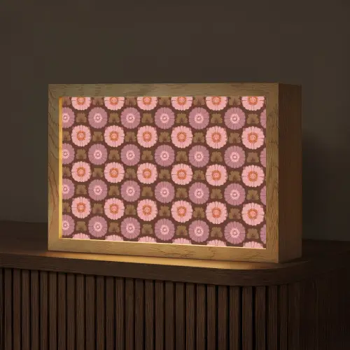 Retro - Madelief - Roze Light Box met kabel (Tafellamp) klein 924 -z3d_website