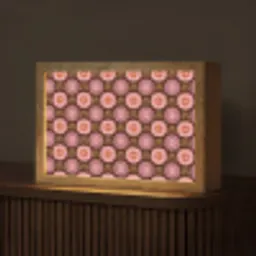 Retro - Madelief - Roze Light Box met kabel (Tafellamp) klein 924 -z3d_website