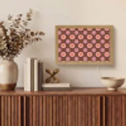 Retro - Madelief - Roze Light Box met kabel (Tafellamp) klein 924 -sfeer2