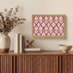 Retro - Floraal - Paars Light Box met kabel (Tafellamp) klein 924 -sfeer2
