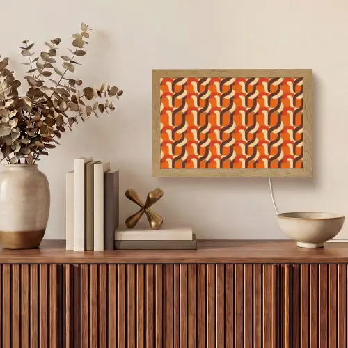 Retro - Modern - Kleurrijk Light Box met kabel (Tafellamp) klein 924 -sfeer2
