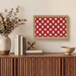 Retro - Patroon - Kleurrijk Light Box met kabel (Tafellamp) klein 924 -sfeer2