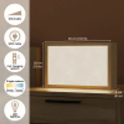 Zandkleurig - Modern - Egaal Light Box met kabel (Tafellamp) klein 924 -USP_EN
