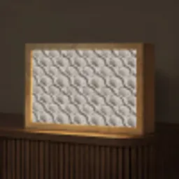 Zand - Schelpenvorm - Grijs Light Box met kabel (Tafellamp) klein 924 -z3d_website