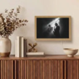 Saxofonisten - Hoeden - Rook - Licht Light Box met kabel (Tafellamp) klein -sfeer2