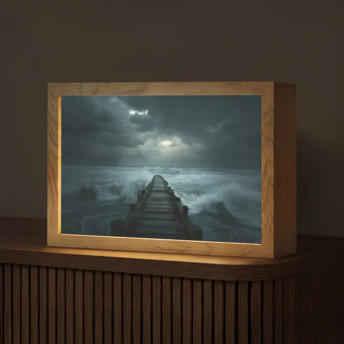 Steiger - Storm - Golven Light Box met kabel (Tafellamp) klein -z3d_website