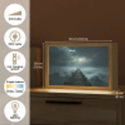 Steiger - Storm - Golven Light Box met kabel (Tafellamp) klein -USP_EN