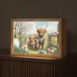 Schotsehooglanders - Paaseieren - Lente Light Box met kabel (Tafellamp) klein -z3d_website