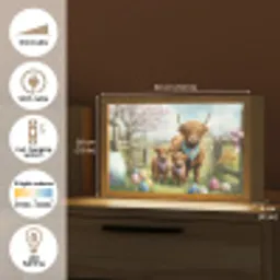 Schotsehooglanders - Paaseieren - Lente Light Box met kabel (Tafellamp) klein -USP_EN