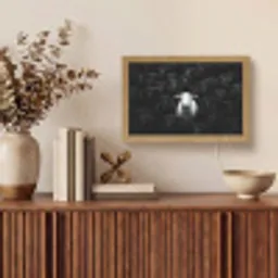 Schapen - Wit - Duisternis Light Box met kabel (Tafellamp) klein -sfeer2