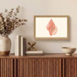 Schelp - Roze - Structuur Light Box met kabel (Tafellamp) klein -sfeer2
