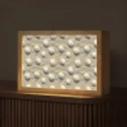 Schelpen - Zand - Maritiem Light Box met kabel (Tafellamp) klein 924 -z3d_website