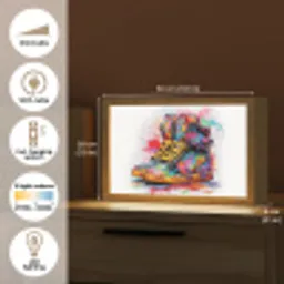Schoenen - Graffiti - Wit - Kleuren Light Box met kabel (Tafellamp) klein -USP_EN
