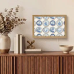 Borden - Bomen - Planten - Blauw Light Box met kabel (Tafellamp) klein 924 -sfeer2