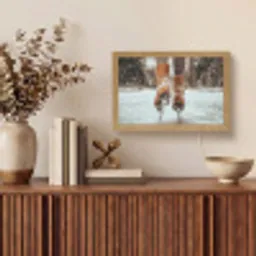 Schaatsen - IJs - Winter - Sneeuw Light Box met kabel (Tafellamp) klein -sfeer2