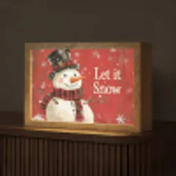 Sneeuwpret - Winter - Sneeuwpop Light Box met kabel (Tafellamp) klein -z3d_website