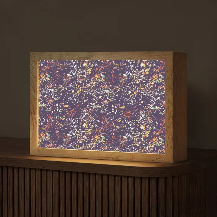 Spat - Abstract - Stippen Light Box met kabel (Tafellamp) klein 924 -z3d_website