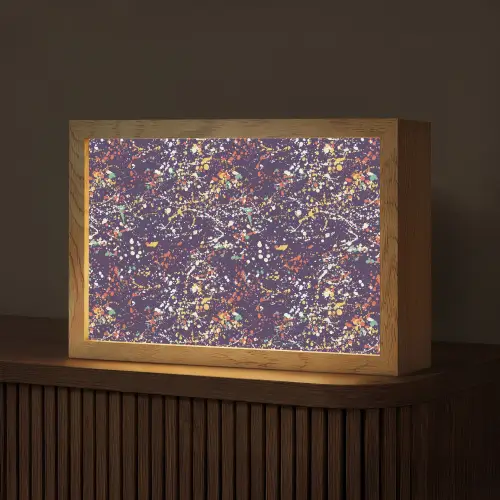 Spat - Abstract - Stippen Light Box met kabel (Tafellamp) klein 924 -z3d_website