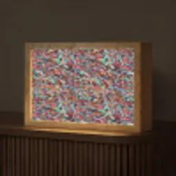 Spat - Abstract - Waterverf - Multi Light Box met kabel (Tafellamp) klein 924 -z3d_website