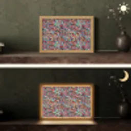 Spat - Abstract - Waterverf - Multi Light Box met kabel (Tafellamp) klein 924 -sfeer3