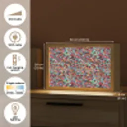 Spat - Abstract - Waterverf - Multi Light Box met kabel (Tafellamp) klein 924 -USP_EN