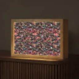 Spat - Abstract - Waterverf - Zacht Light Box met kabel (Tafellamp) klein 924 -z3d_website