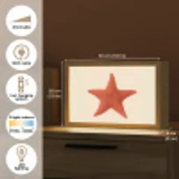 Zeester - Bobbels - Rood Light Box met kabel (Tafellamp) klein -USP_EN