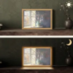 Stilleven - Vaas - Paastak Light Box met kabel (Tafellamp) klein -sfeer3