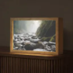 Stenen - Stapel - Natuur Light Box met kabel (Tafellamp) klein -z3d_website