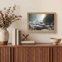 Stenen - Stapel - Natuur Light Box met kabel (Tafellamp) klein -sfeer2
