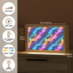 Storm - Bliksem - Regenboog Light Box met kabel (Tafellamp) klein 924 -USP_EN