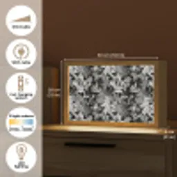 Zomer - Vlinder - Zwart - Grijs Light Box met kabel (Tafellamp) klein 924 -USP_EN