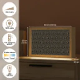 Zonnestraal - Zwart - Goud - Stippen Light Box met kabel (Tafellamp) klein 924 -USP_EN