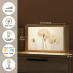 Zonlicht - Paardenbloem - Botanisch - Bloemen Light Box met kabel (Tafellamp) klein -USP_EN