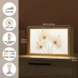 Zonlicht - Paardenbloemen - Natuur - Botanisch Light Box met kabel (Tafellamp) klein -USP_EN