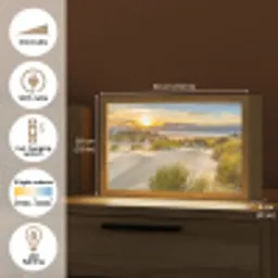 Zonsondergang - Duinen - Strand - Landschap Light Box met kabel (Tafellamp) klein -USP_EN