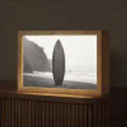 Surfplank - Zand - Zee Light Box met kabel (Tafellamp) klein -z3d_website